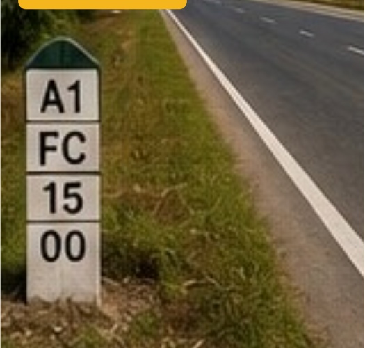 Restored Indian highway corridor after fibre cable work